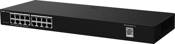 Productafbeelding Ruijie 16-poorts Gigabit Smart Switch, 16 Gigabit RJ45-poorten, 19-inch stalen behuizing voor rekmontage (16 Havens)