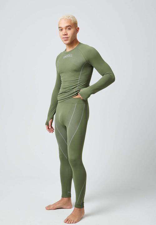 Image du produit Snocks Sous-vêtements thermiques pour hommes avec trou pour le pouce (XL)
