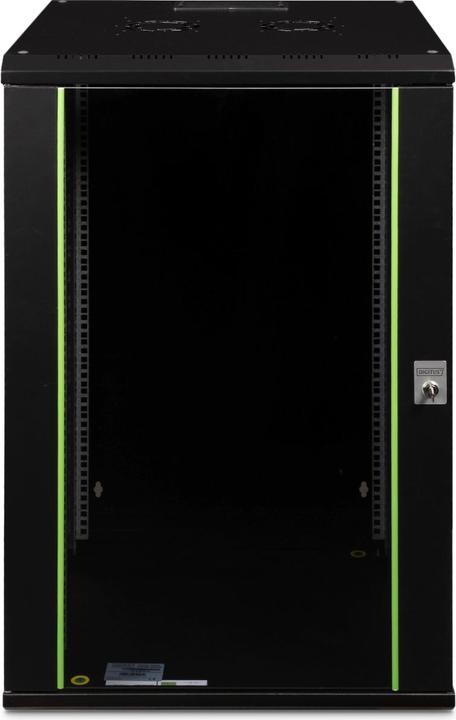 Actual product image Digitus 20U wall mounted enclosure 998x600x600mm colour black RAL 9005 (20 RU, 19 inch rack)