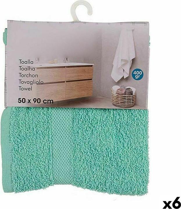 Immagine prodotto Berilo Asciugamano da bagno 50 x 90 cm turchese (6 pezzi) (50 x 90 cm)