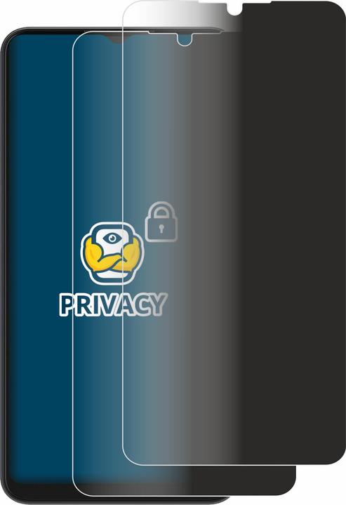 Productafbeelding BROTECT Anti-spionnetje privacyfolie Beschermfolie tegen blauw licht (2 Stuk, ZTE Blade A52)