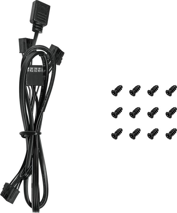Produktbild Deepcool FL12 3in1 120x120x25 Black (120 mm, 3 x)