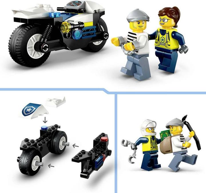 Immagine prodotto LEGO Inseguimento della città con la moto della polizia (60455, LEGO City)