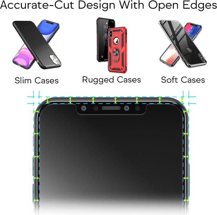 Image du produit Nalia Verre de protection et applicateur - jeu (2x) (2 pièce(s), Apple iPhone 11)
