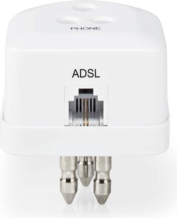 Produktbild Nedis Telefon Wandanschluss | RJ11 | Italien Stecker | RJ11 Buchse | Weiss
