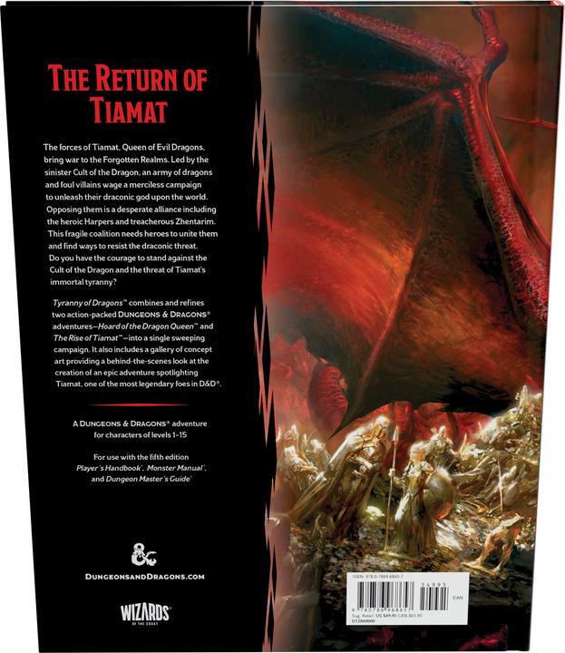 Immagine prodotto Wizards of the Coast Dungeons & Dragons - La Tirannia dei Draghi - Inglese (Inglese)