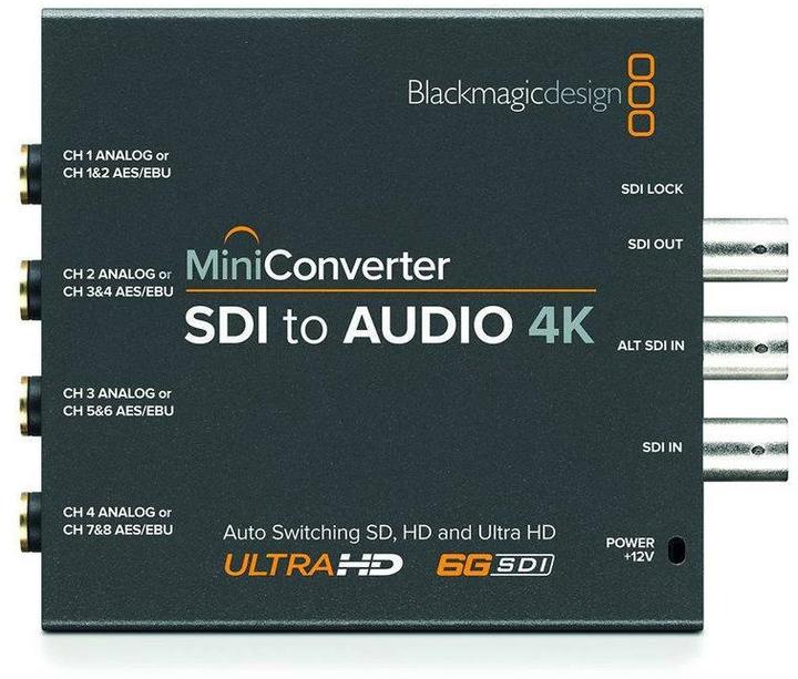 Immagine prodotto Blackmagic Mini convertitore SDI Audio 4K (Digitale -> Digitale)
