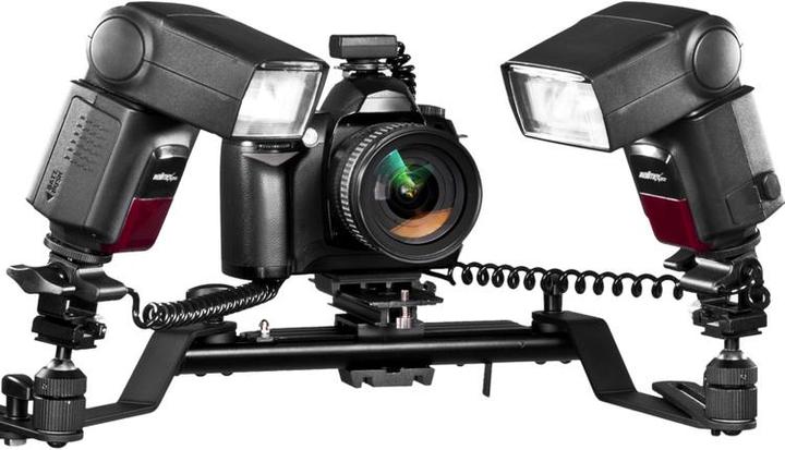 Image du produit Walimex Macro rail de flash Pro avec câble Y Canon (Support de flash)
