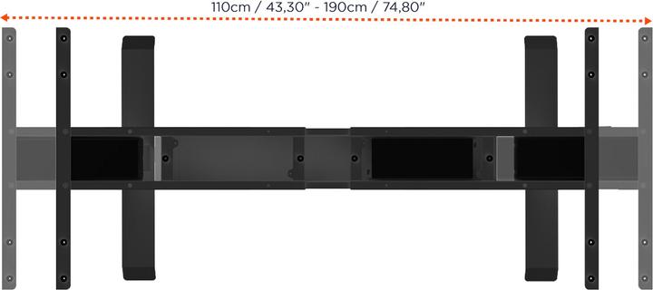 Produktbild Celexon elektrisch höhenverstellbarer Schreibtisch Professional eAdjust-58123 - schwarz, inkl. Tisch