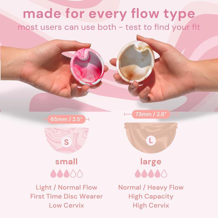 Produktbild Bodyotics Wiederverwendbares Menstruationsscheiben-Set (S, L)