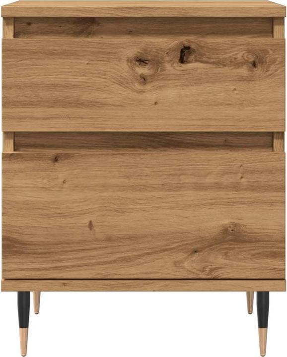 Produktbild VidaXL Nachttisch Nachtschrank Nachtkommode Nachtkonsole 2 Stk. Artisan-Eiche (40 x 35 x 50 cm)
