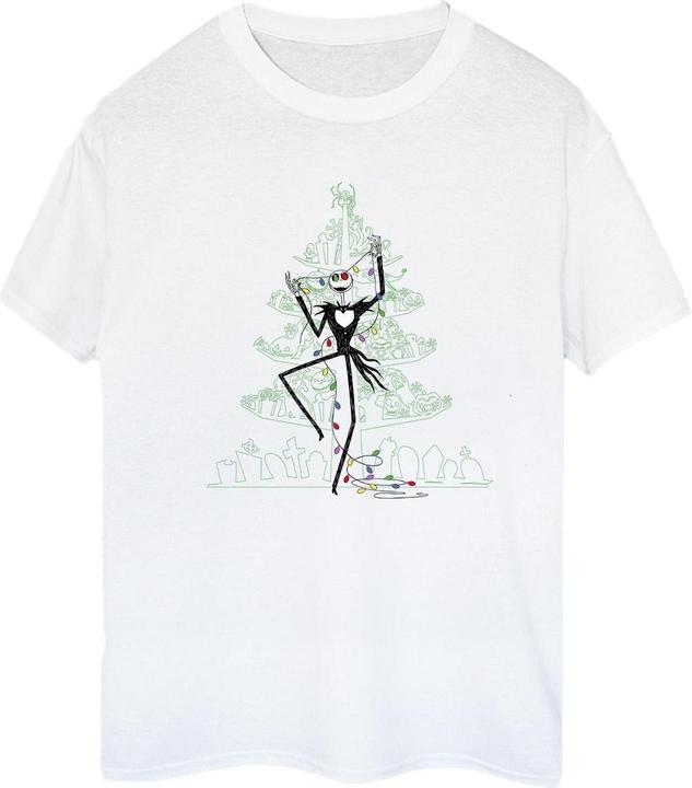 Immagine prodotto Disney The Nightmare Before Christmas Tree Green Maglietta Ampia Donna (M)
