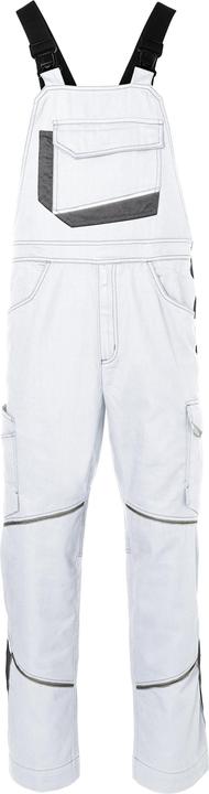 Produktbild Kübler Latzhose ICONIQ cotton weiss/anthrazit Form 3140 Grösse 56 (56)
