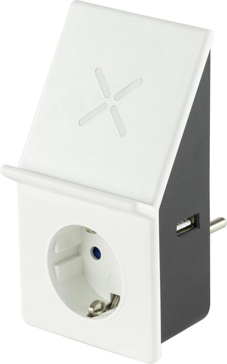 Produktbild REV USB-Ladeadapter mit Wireless Charging + 1x Steckdose (10 W)