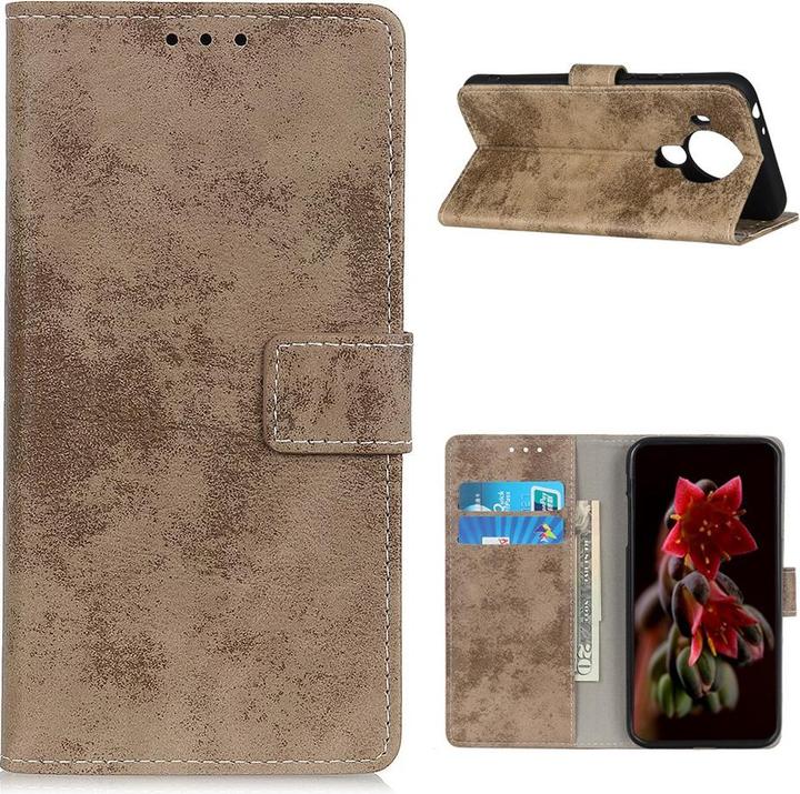 Image du produit Cover-Discount Nokia 5.4 - Étui Vintage Suede Optics kaki (Nokia 5.4)