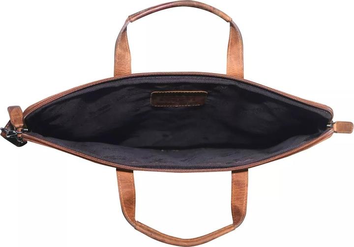 Image du produit Greenwood Laptoptasche Business-/Schultasche 17 Zoll Echtleder Fred Camel No.3 (17")