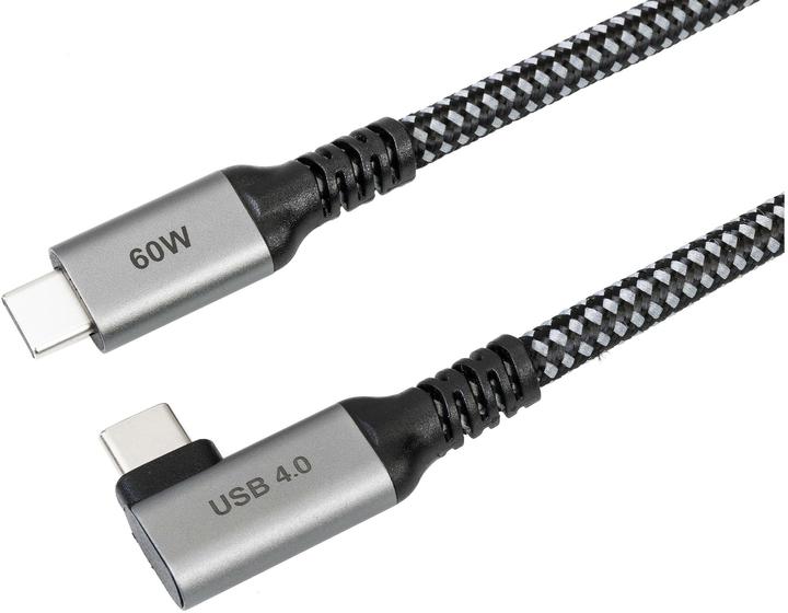 Produktbild Onit USB4-Kabel Pro USB C - USB C 5 m, Abgewinkelt (5 m, USB 4.0)