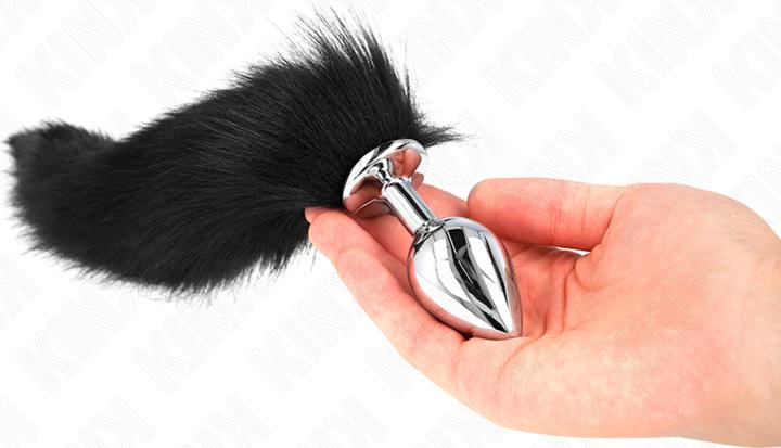 Produktbild Kink Anal Plug Grã–Sse M 8 X 3,5 cm Mit Kunststoffschwanz 40 cm Schwarz