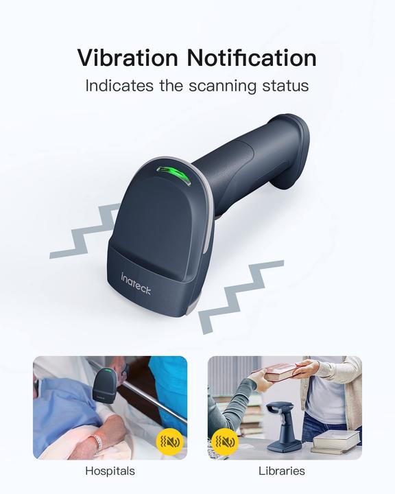 Actual product image Inateck Barcodescanner 54 blue (BCST-52 blue) (2D barcodes)