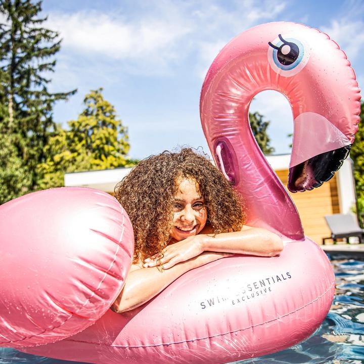 Actual product image Swim Essentials Floaties Rose Gold Flamingo
