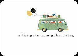Produktbild Edition Gollong Postkarte / zum geburtstag (Bus) / quer