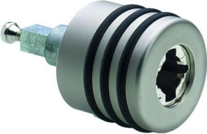 Actual product image Hettich Zylinderdrehgriff Typ 47.5 rechts, vernickelt, mit Silikonringen