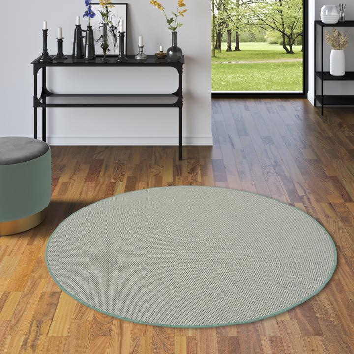 Actual product image Snapstyle Bentzon Natur Flachgewebe Teppich Rund (133 x 133 cm)