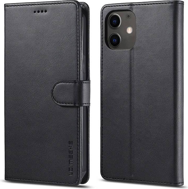Actual product image LC.Imeeke iPhone 13 Mini - Wallet case with 3 card slots & magnetic closure, black (Apple iPhone 13 mini)