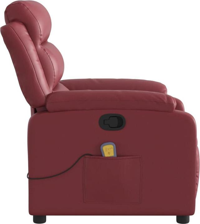 Produktbild VidaXL Massagesessel Fernsehsessel Relaxsessel Liegesessel Weinrot Kunstleder
