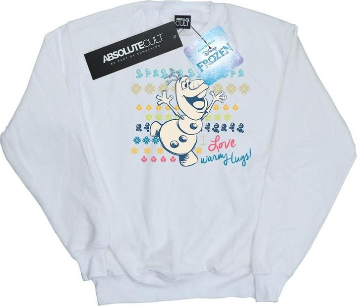 Actual product image Disney Womens/Ladies Frozen I Love Warm Hugs Sweatshirt (M)