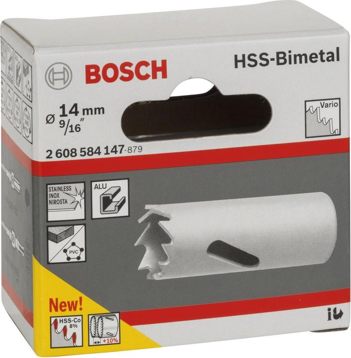 Actual product image Bosch Professional Zubehör Hole saw HSS bimetal for standard adapter, 14 mm, 9/16-inch (14 millimetres)