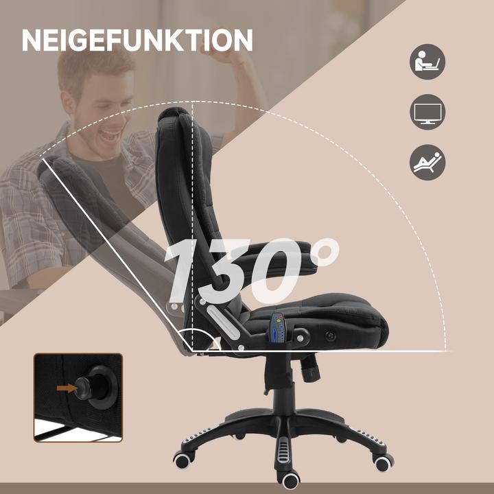 Produktbild Vinsetto Bürostuhl mit Massage- und Wärmefunktion