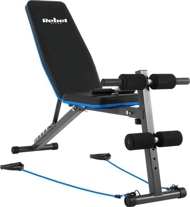 Produktbild Rebel Schräge Trainingsbank mit Beinarretierung und Gummibändern ACTIVE