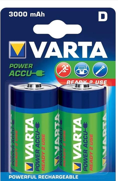 Actual product image Varta Recharge Accu Power (2 pcs., D, 3000 mAh)