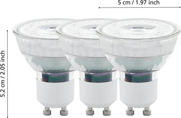 Image du produit EGLO LED paere Gu10 Scob 4,5W 345Lm 270 (GU10, 4.90 W, 345 lm, 108 x, F)