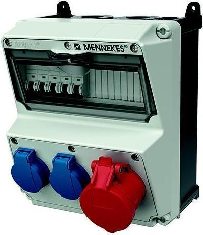 Actual product image Mennekes Socket combination (2 x, CEE 16/3)