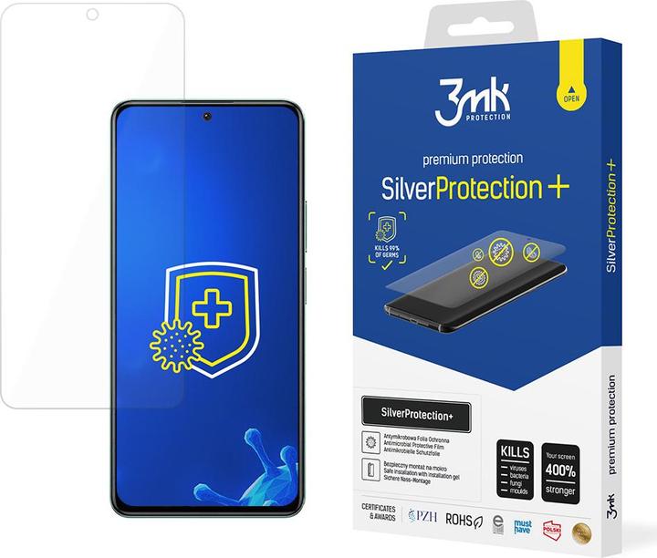 Image du produit 3MK Silver Protect+ Xiaomi POCO F4 5G Folia antymikrobowa montowana na mokro (1 pièce(s), Xiaomi Poco M4 5G)