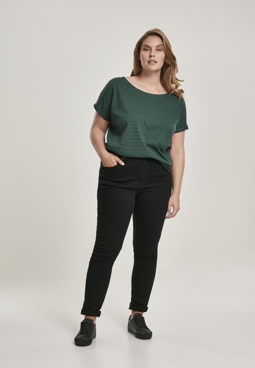 Actual product image Urban Classics Ladies Yarn Dyed Baby Stripe Tee (XXL)