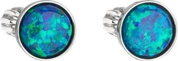 Actual product image Evolution Group Silver Earrings With Green Synthetic Opal 11001.3 Green