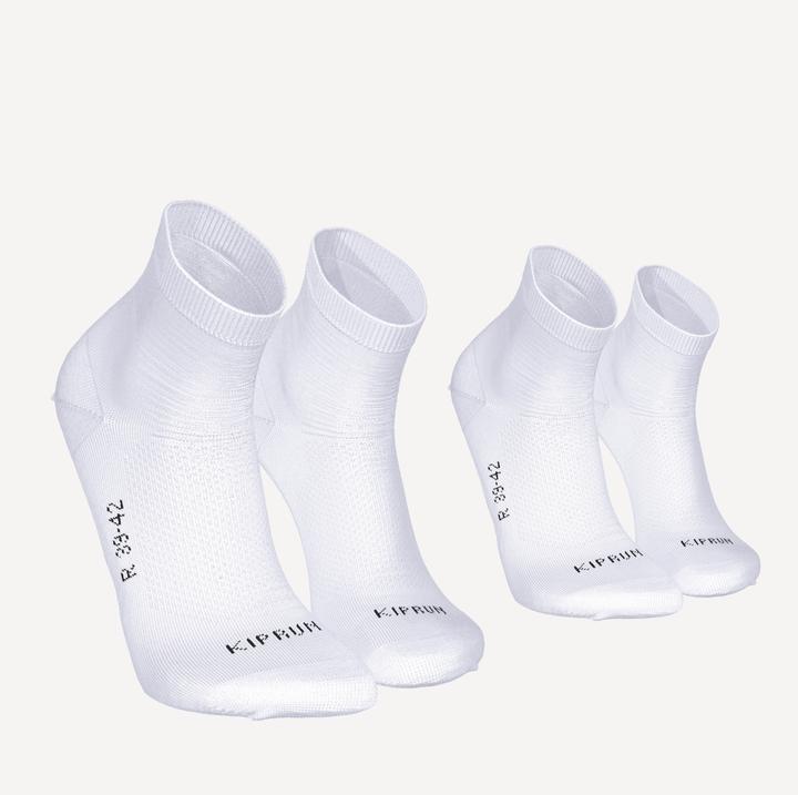 Image du produit Kiprun Chaussettes de course mi-hautes fines pack de 2 - Run 500 (39, 42)