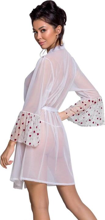 Produktbild Passion Transparenter Mantel mit Herzchen (S/M)