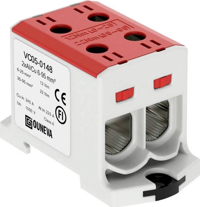 Produktbild Ouneva Group VC05-0148 Verteilerblock Rot 1 St.