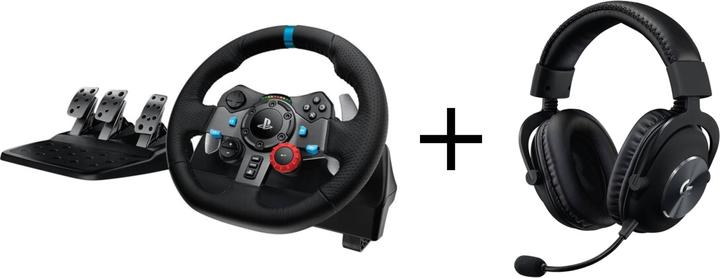 Actual product image Logitech G G29 Driving Force (PlayStation, PC) (PS3, PC, PS4, PS5) + Pro X