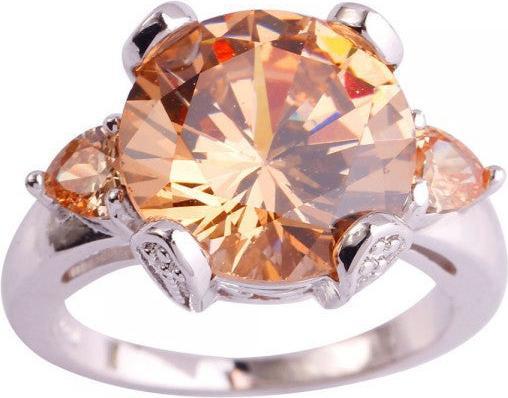 Produktbild Hermex Versilberter Ring mit Morganit - Gr. 59 / Size 9 (59)