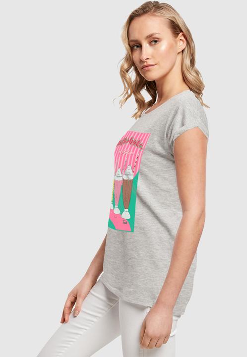 Actual product image Mister Tee MisterTee Ladies Milkshake Tee - Extended Shoulder Tee - 178079 (M)