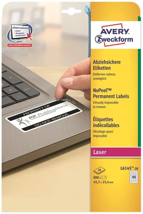 Produktbild Avery Abziehsichere Etiketten