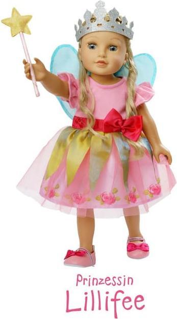Actual product image Heless "Princess Lillifee" doll's dress with pink bow, size 35-45 cm