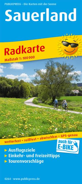 Actual product image PUBLICPRESS cycle map Sauerland