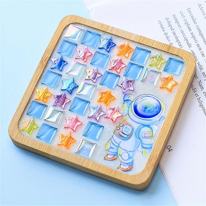 Image du produit Activity Board DIY Carreaux de mosaïque de verre pour l'artisanat, kits de mosaïque de couleur mixte avec