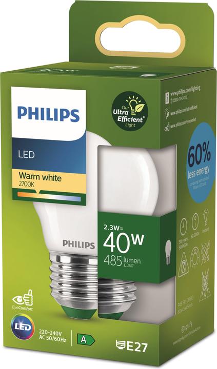 Produktbild Philips Ultra Efficient (E27, 2.30 W, 485 lm, 1 x, A)